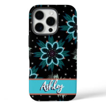 Personlig Blue Black Bohemian Mandala Flower