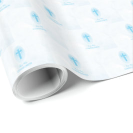 Personlig, Blue Boy Första Nattvarden Kors Presentpapper