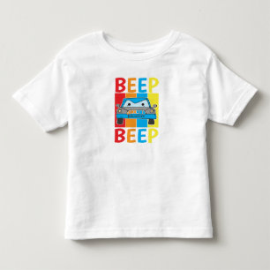 Personlig Blue Car Beep Beep Småbarn T-Shirt