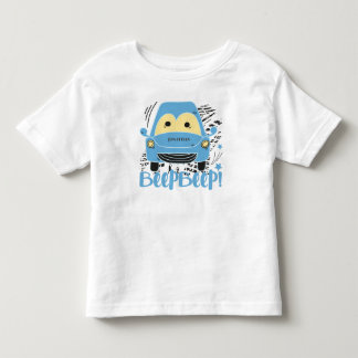 Personlig Blue Car Beep Beep Småbarn T-Shirt