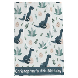 Personlig Blue Dinosaur med Foliage och ägg