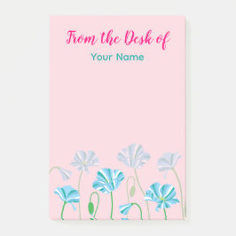 Personlig Blue-diskett Post-it Block