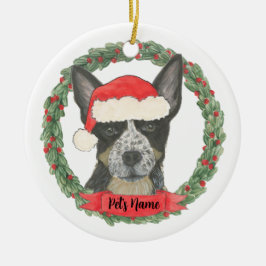 Personlig Blue Heeler Julgransprydnad Keramik