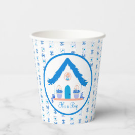 Personlig Blue House Det är en babydusch