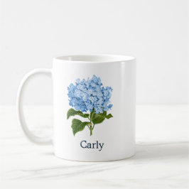Personlig Blue Hydrangea Kaffemugg