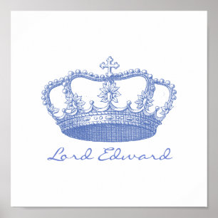 Personlig Blue Krona Poster
