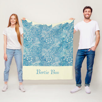 Personlig Blue Marigold-vintage Hund Fleecefilt