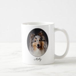 Personlig Blue Merle Sheltie Kärlek Kaffemugg
