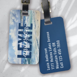 Personlig Blue Ocean Vågar Bagagebricka
