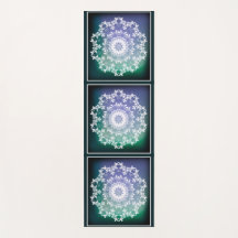 Personlig Blue och Grönt Abstrakt Zen Mandala