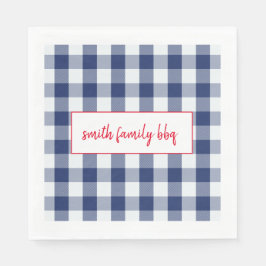 Personlig Blue och White Buffalo Play Napkin Pappersservett