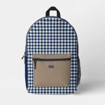 Personlig Blue och White Gingham Tablecloth