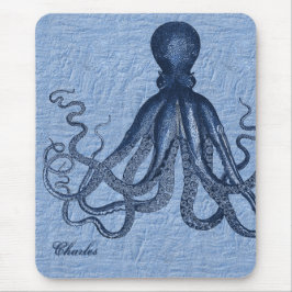 Personlig Blue Octopus Mouse Pad Musmatta