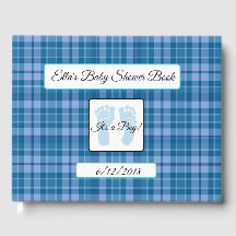 Personlig Blue Play Rand Baby Shower Bok