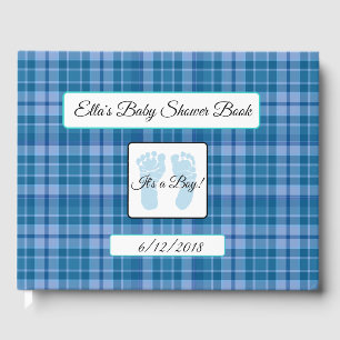 Personlig Blue Play Rand Baby Shower Bok