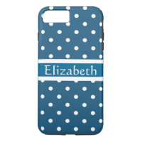 Personlig Blue Polka dots Mönster