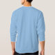 Personlig Blue Ribbon Awareness Embroidery Broderad Sweatshirt (Baksida)