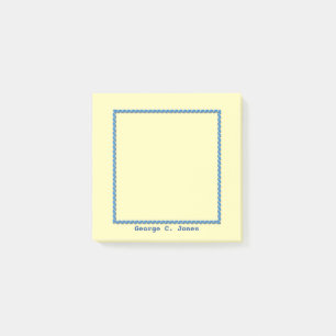 Personlig Blue Rope Ram Square Post-it Block