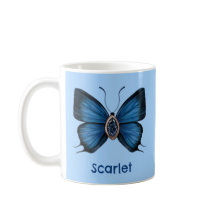 Personlig Blue Sapphire Butterfly Gemstone