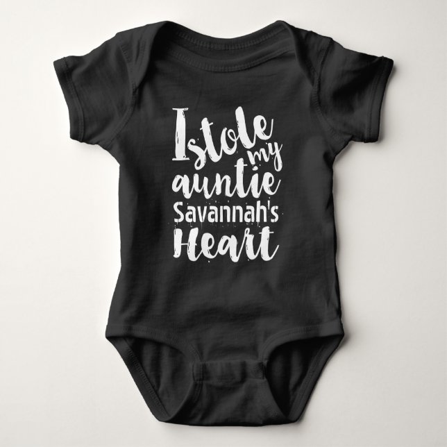 Personlig Blue Sports Stole My Aunties Heart T Shirt (Framsida)