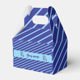 Personlig Blue Stripe Presentaskar