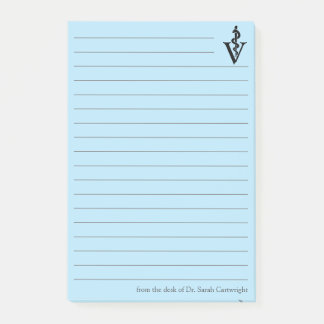 Personlig Blue Veterinarian Office Veterinaire Post-it Block