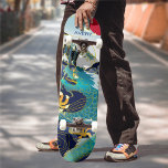 Personlig Blue Vinkarare Grönt Dragon Red Sol Skat Mini Skateboard Bräda 18,5 Cm<br><div class="desc">Skateboard har en hisnande illustration som skildrar en stor drake som på ett snyggt sätt simmar genom det rullande vinkara, dess skalor när den flyttat med en elegant och kraftig rytm. ♥ Anpassa den med initialerna med hjälp av mallen fält. ♥ Om du vill ändra teckensnittet stil, färg eller textplacering...</div>
