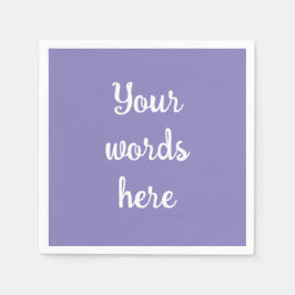 Personlig Blue Violet Papper Napkins Pappersservett