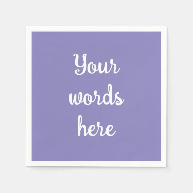Personlig Blue Violet Papper Napkins Pappersservett (Framsidan)