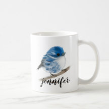 Personlig Blue Warbler Bird Muggar