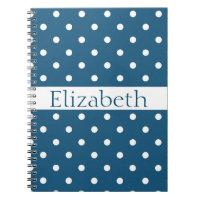 Personlig Blue & White Polka dots Mönster