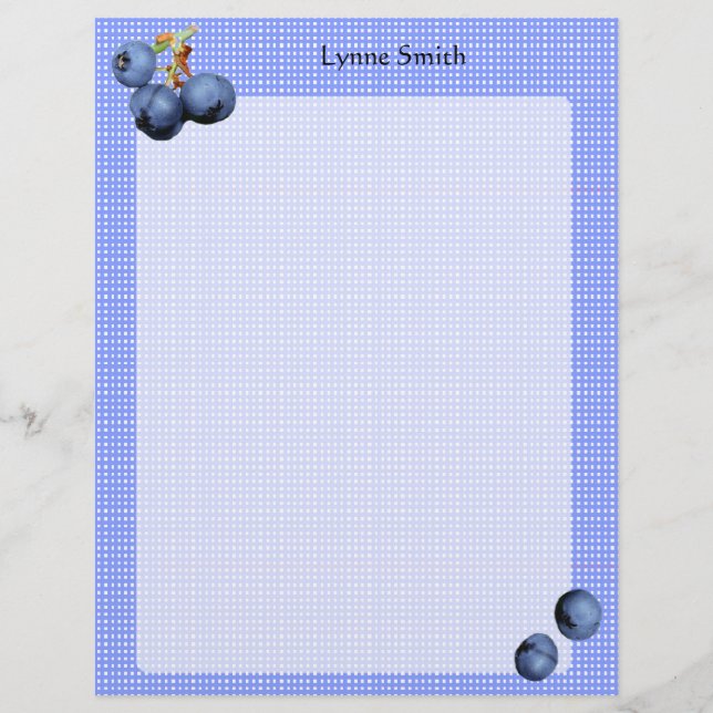 Personlig Bluebär Letterhead (Framsida)