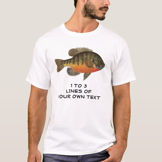 Personlig Bluegill, Bream Tee (Framsida)