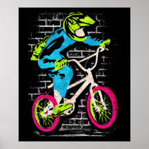 Personlig Bmx Poster - Bmx Bike Graffiti