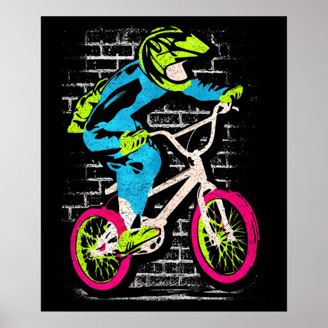 Personlig Bmx Poster - Bmx Bike Graffiti (Framsidan)