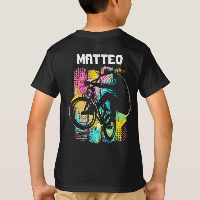 Personlig Bmx T-Shirt - Classic Bmx Bike (Baksida)