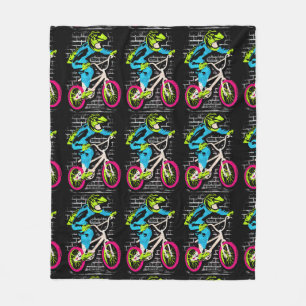 Personlig Bmx Ull - Bmx Bike Graffiti Fleecefilt
