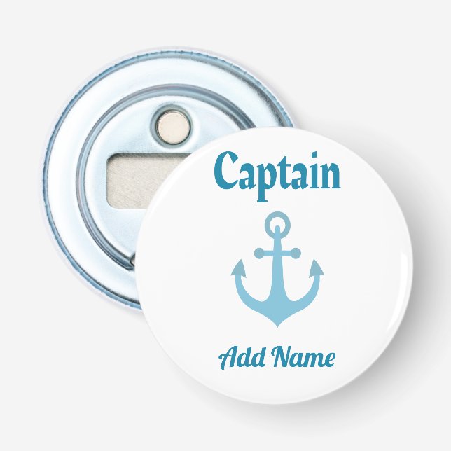 Personlig Boat kapten Anchor Flasköppnare (Framsidan)