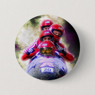 Personlig Bobsled Sport Photo Knapp