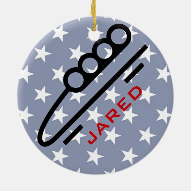 Personlig BobSledding Ornament (Baksidan)