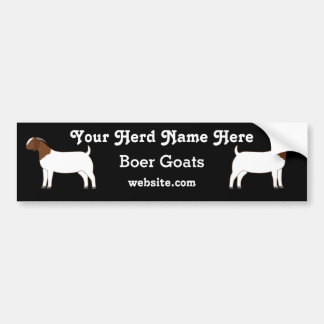 Personlig Boer Goat Bumper Sticker Bildekal