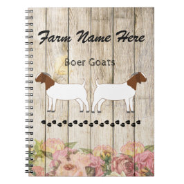 Personlig Boer Goat Farm Anteckningsbok
