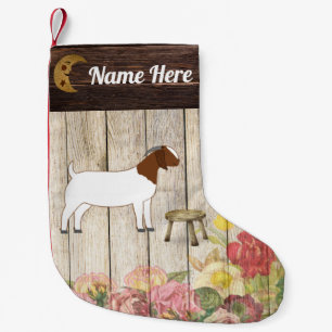 Personlig Boer Goat Farm Liten Julstrumpa