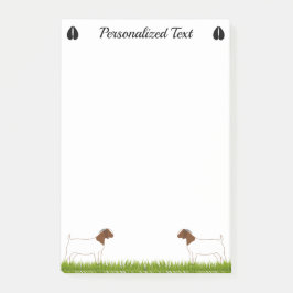 Personlig Boer Goat Farm Post-it Block