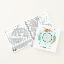 Personlig Bohemiska receptanteckningsböcker