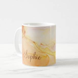 Personlig Boho Abstrakt Kaffemugg