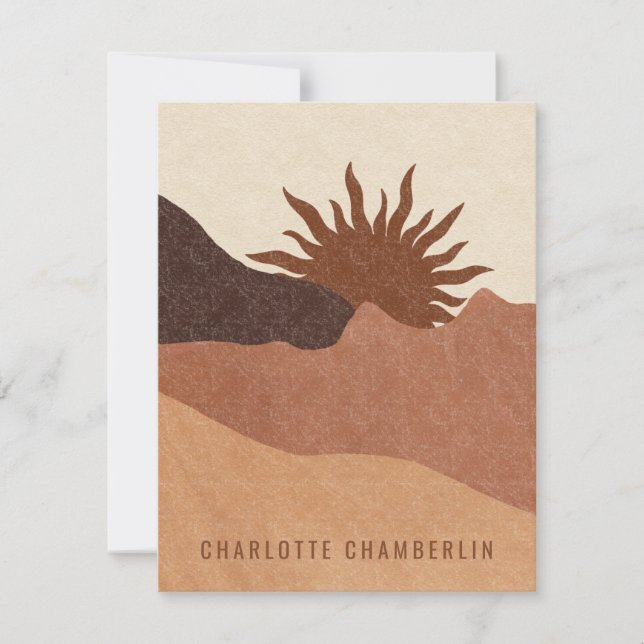 Personlig Boho Anteckningskort (Framsida)