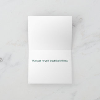 Personlig Boho Berg Tackkort 