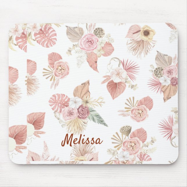 Personlig Boho Blommigts Musmatta (Framsidan)