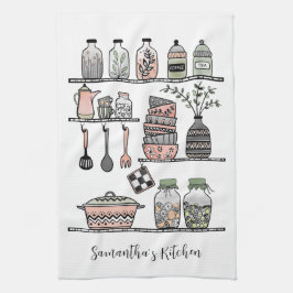 Personlig Boho Chic Gårdshusdekor Kökshandduk